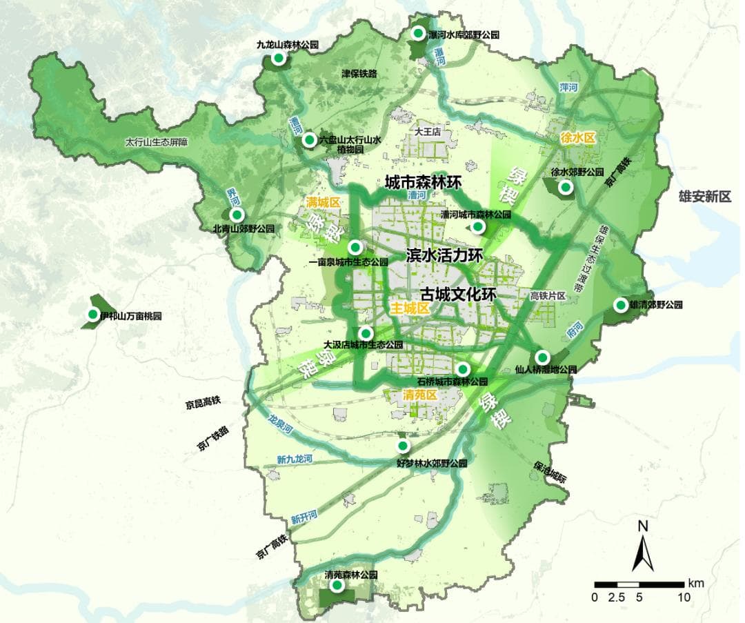 城市更新背景下的公园城市建设探索——以保定市公园城市规划为例