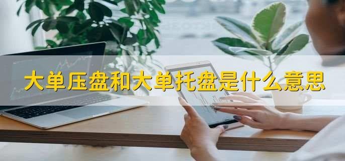 大单压盘和大单托盘是什么意思