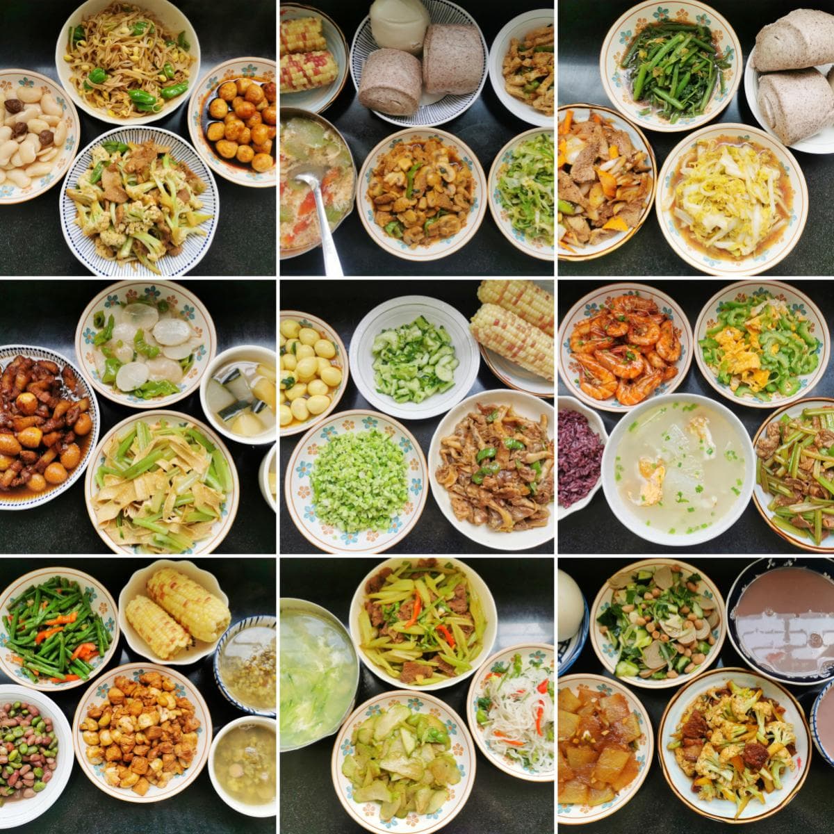80后妈妈晒九宫格午餐，营养低脂，天天不重样，花费少搭配好！
