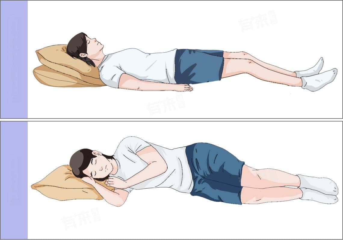 鼻塞的正确睡姿