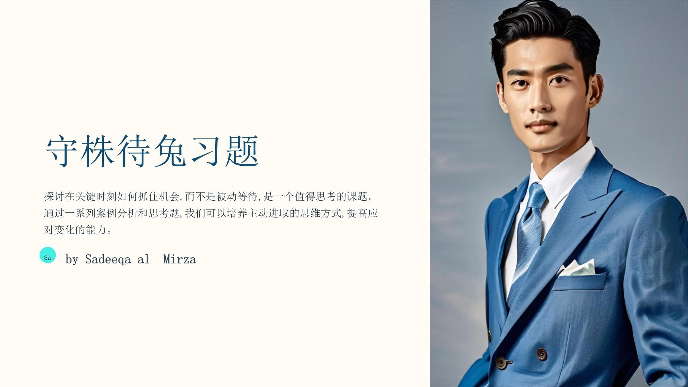 守株待兔：被动等待还是主动出击？