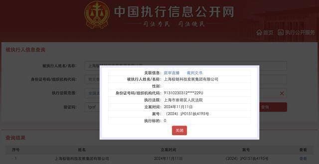 极链科技成被执行人：曾计划在科创板上市，注册资本缩减37%