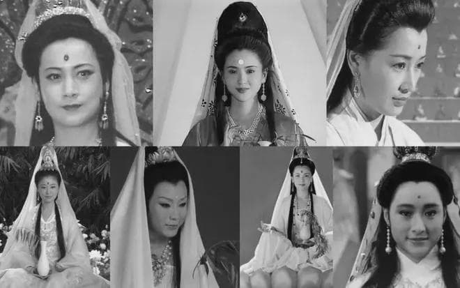 9版观音对比：有的像过家家，有的像鬼片，有的让观众合十跪拜