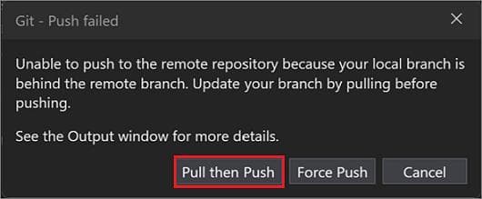 解决 Visual Studio 中的合并冲突
