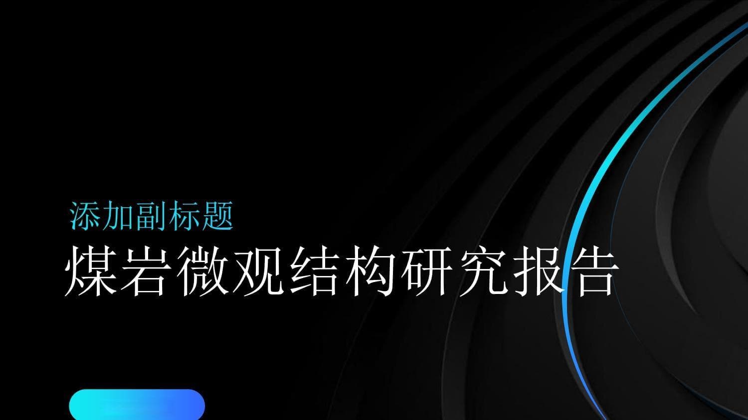 煤岩微观结构研究报告