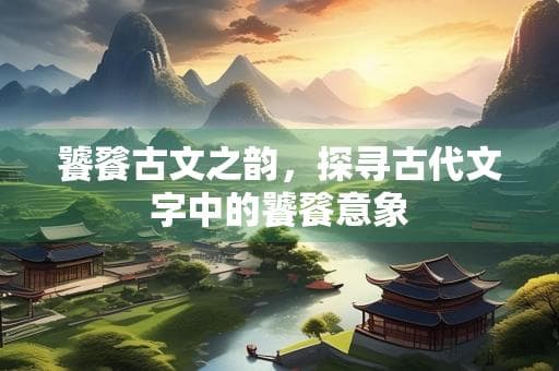 饕餮古文之韵，探寻古代文字中的饕餮意象