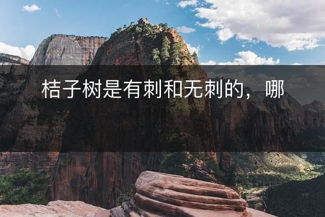 桔子树是有刺和无刺的，哪种更好？