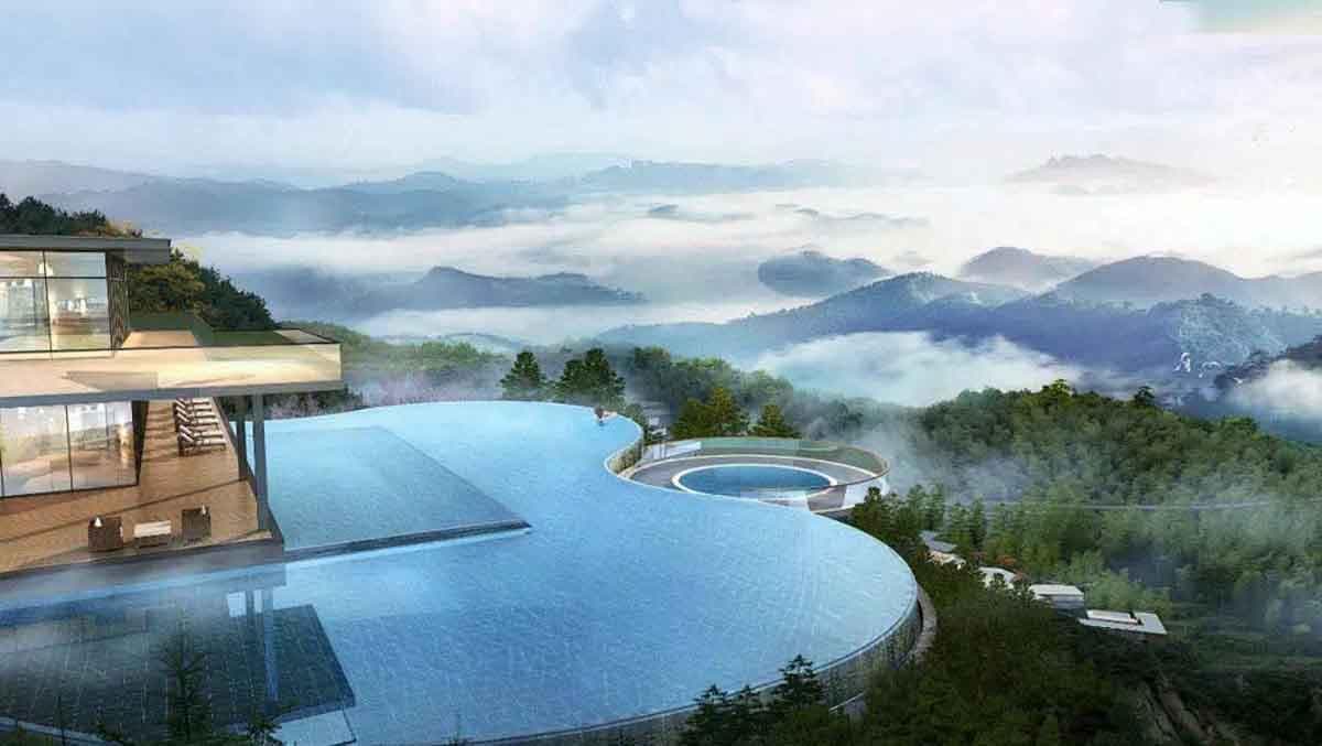 如何通过植物设计提升温泉泡池的自然美感？