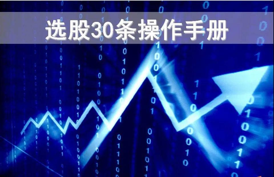 价值投资选股三十条标准操作手册