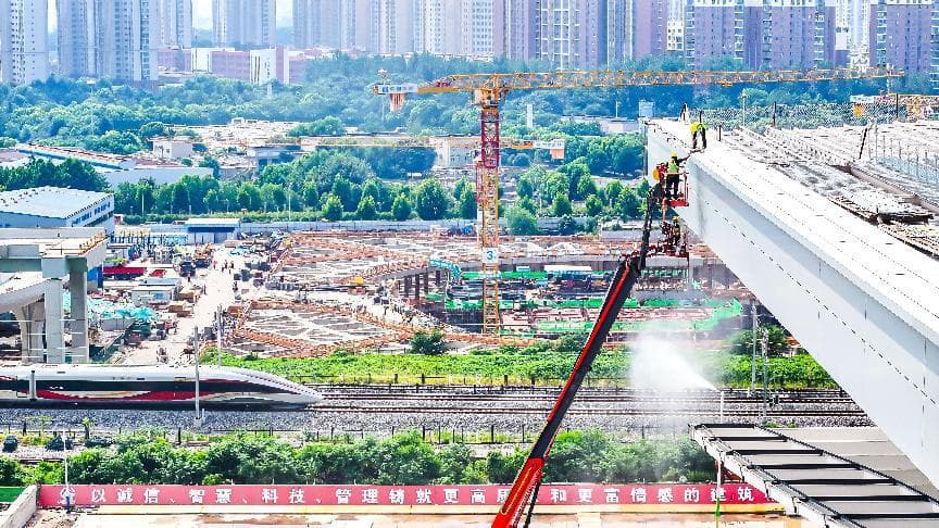 新合肥西站建设加速度！探秘背后的错峰施工策略