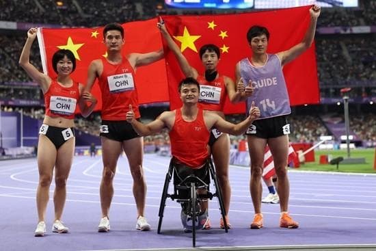 中国残奥代表团巴黎夺94金，连续六届领跑金牌榜