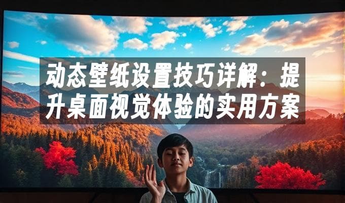 动态壁纸设置技巧详解：提升桌面视觉体验的实用方案