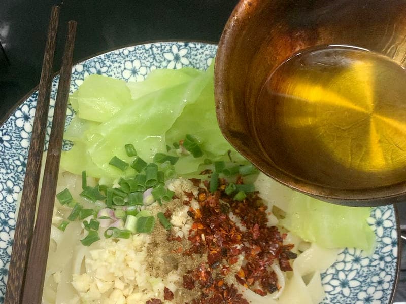 手工油泼面制作教程