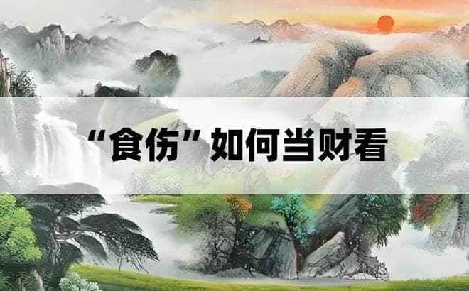 八字命理：“食伤”为何可以当财看？