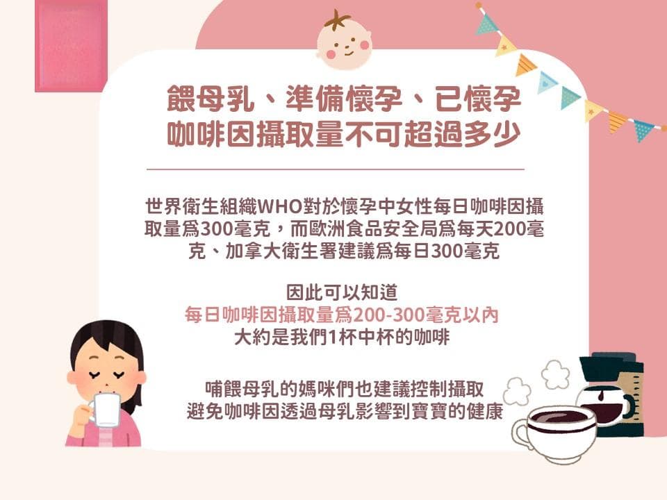 孕期、哺乳期女性咖啡因摄入指南：每日摄入量与注意事项