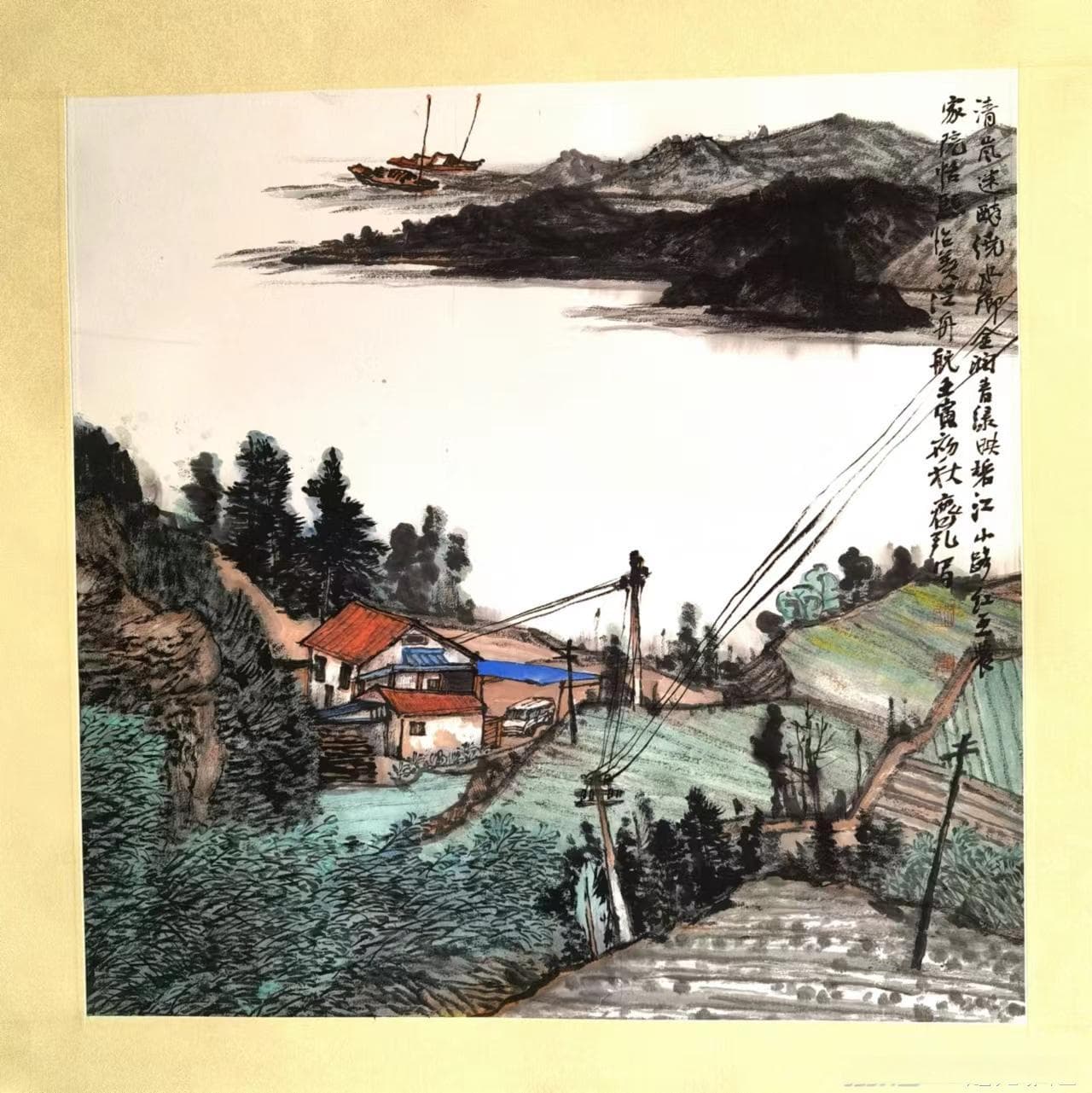 齐宏伟山水：笔墨间绘自然神韵，诗画中显唯美情怀