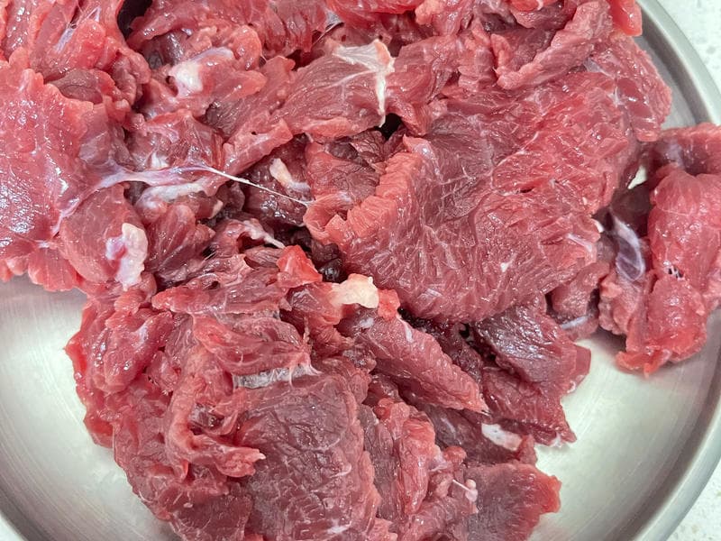 不辣版本的香菜炒牛肉
