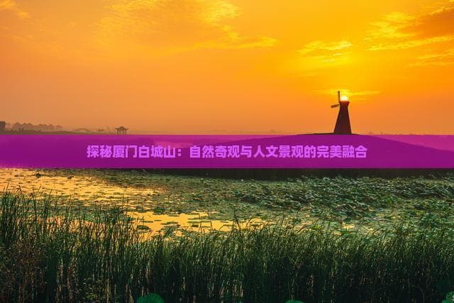 探秘厦门白城山：自然奇观与人文景观的完美融合