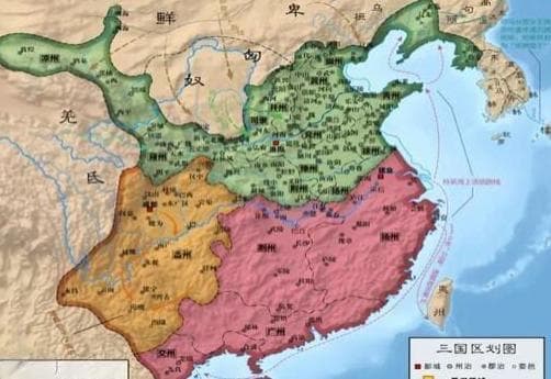 三国地图古今对照全图高清版,三国版图对应现代位置？