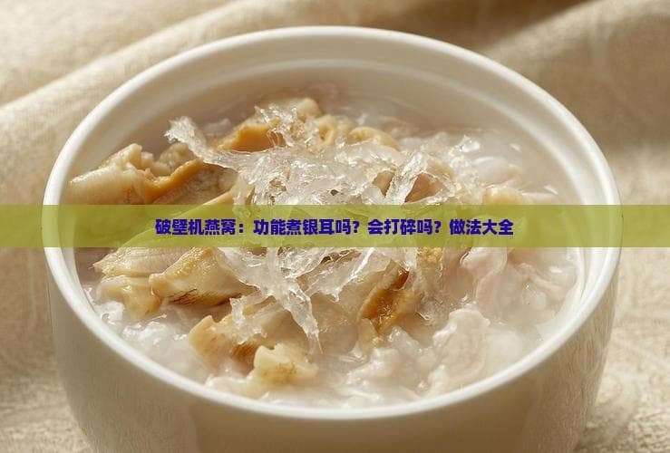 破壁机燕窝：功能煮银耳吗？会打碎吗？做法大全