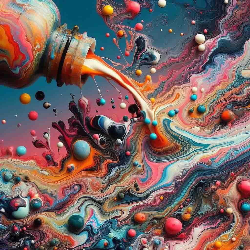 丙烯颜料稀释的技巧：创造不同流动性的效果