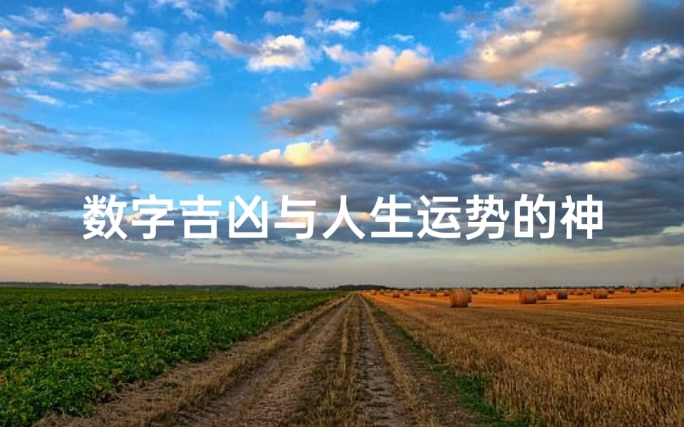 数字吉凶与人生运势的神秘联系