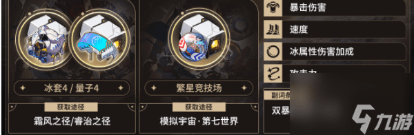 崩坏星穹铁道镜流遗器搭配攻略：四件套、两件套及主副词条推荐