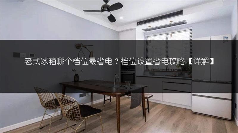 从档位设置到摆放技巧，老式冰箱这样更省电