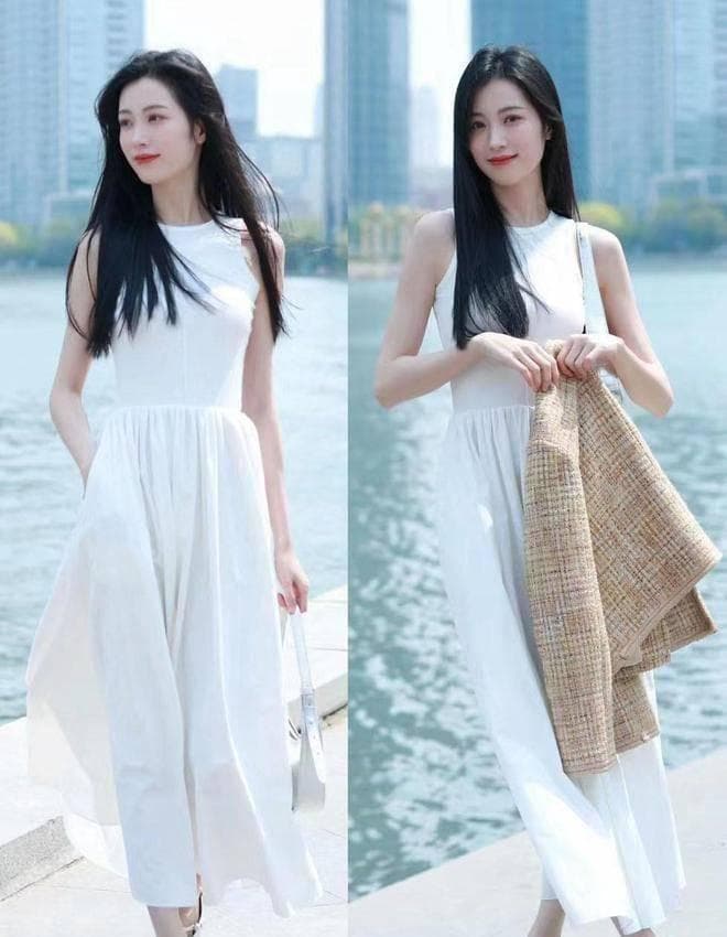 夏天还是适合“浅色系”穿搭，清爽优雅又养眼，高级精致提气质