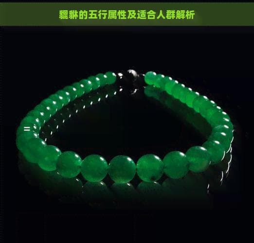 貔貅的五行属性及适合人群解析