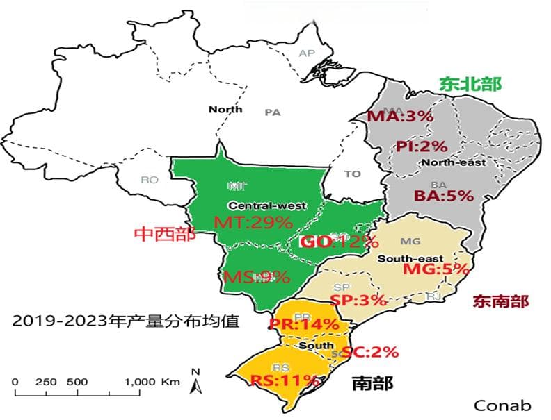 巴西大豆是如何运输的？从产量分布到海运路线全解析