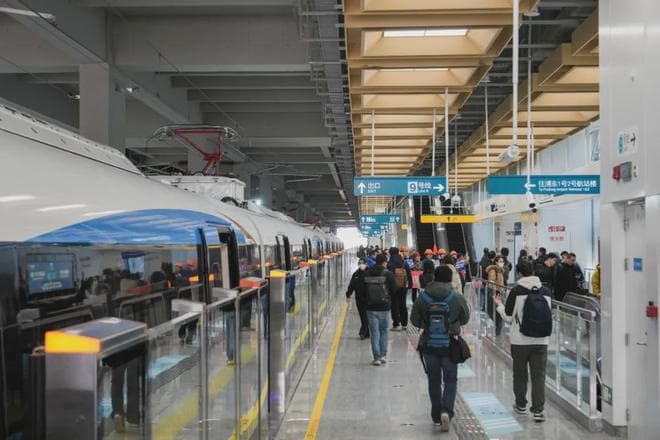 上海轨道交通市域线机场联络线开通：虹桥⇋浦东40分钟，如何换乘？是否要二次进站→