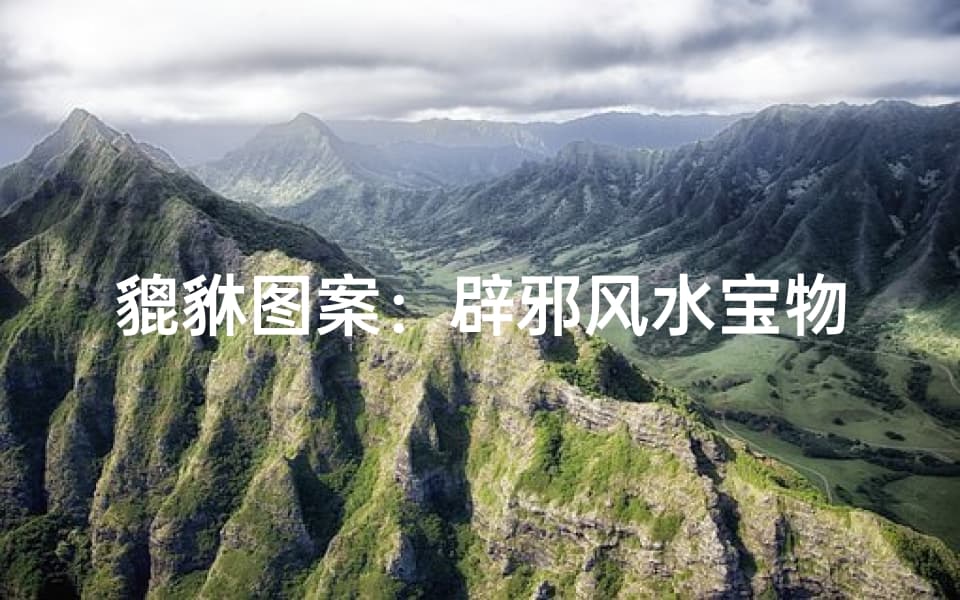 貔貅图案：辟邪风水宝物揭秘