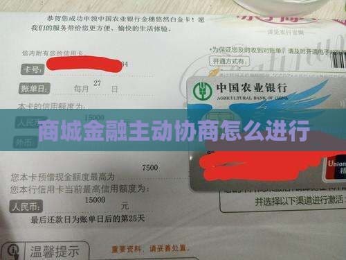 商城金融主动协商还款指南