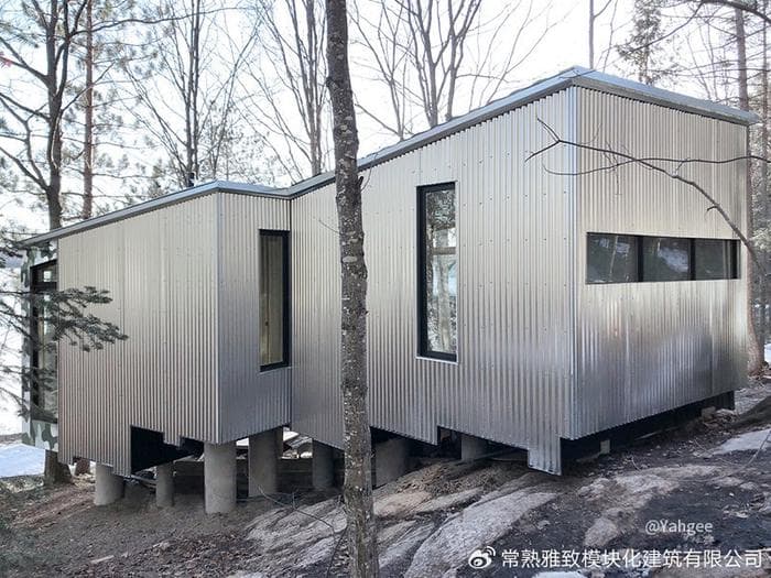 模块化小屋 林中阶梯空间