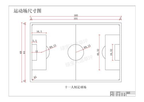 足球场地标准尺寸 篮球场地标准尺寸