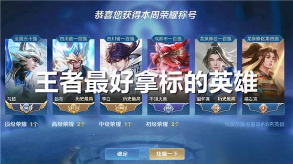 王者荣耀最容易拿标的英雄有什么