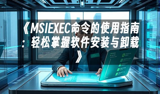 MSIEXEC命令使用指南：软件安装与卸载的高效工具