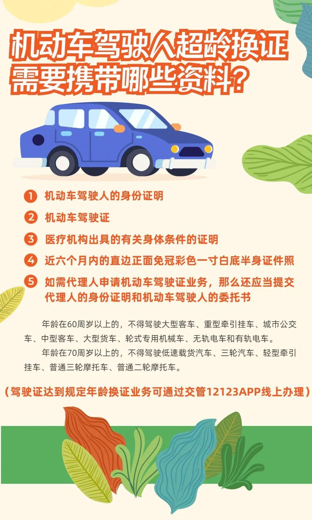 60周岁以上驾驶人超龄换证及驾驶证申领和使用指南