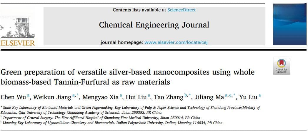 全生物基树脂微纳米材料构筑及其在催化和抗菌领域应用