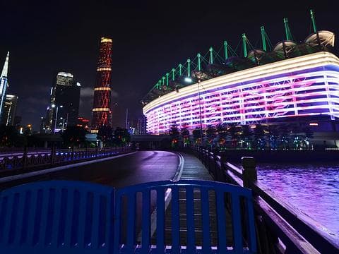 海心沙亚运公园：广州塔畔的休闲胜地