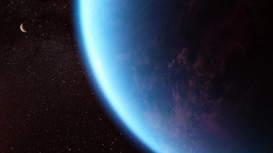 詹姆斯·韦伯望远镜发现系外行星k2-18b大气含碳基分子，或为外星生命提供线索