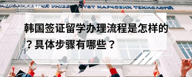 韩国留学签证办理全流程指南：从申请到入境注意事项