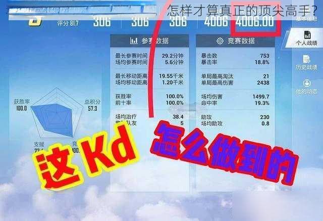 和平精英 KD值评估标准，怎样才算真正的顶尖高手