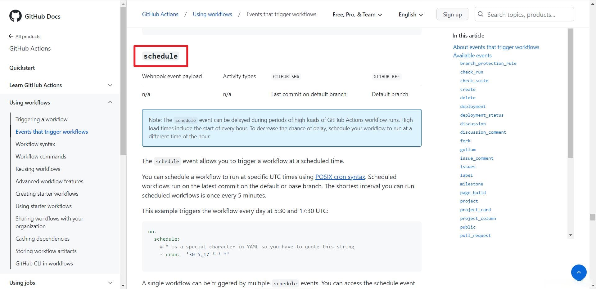 GitHub / GitLab Actions中的Cron定时任务格式详解