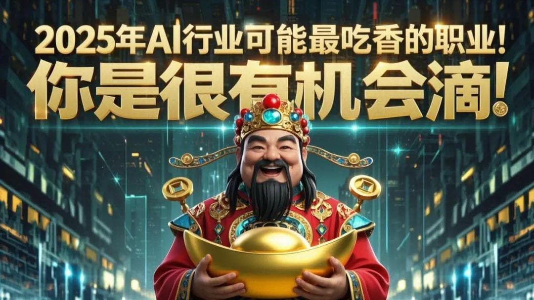 2025年AI行业可能最吃香的职业！你是很有机会滴！