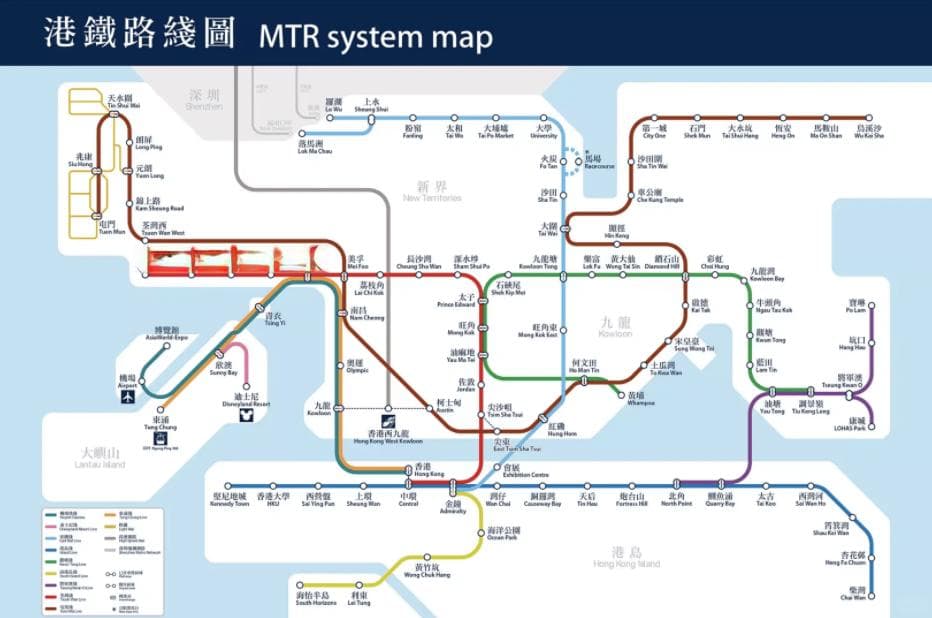 香港交通出行完全指南：地铁巴士到渡轮，一文掌握