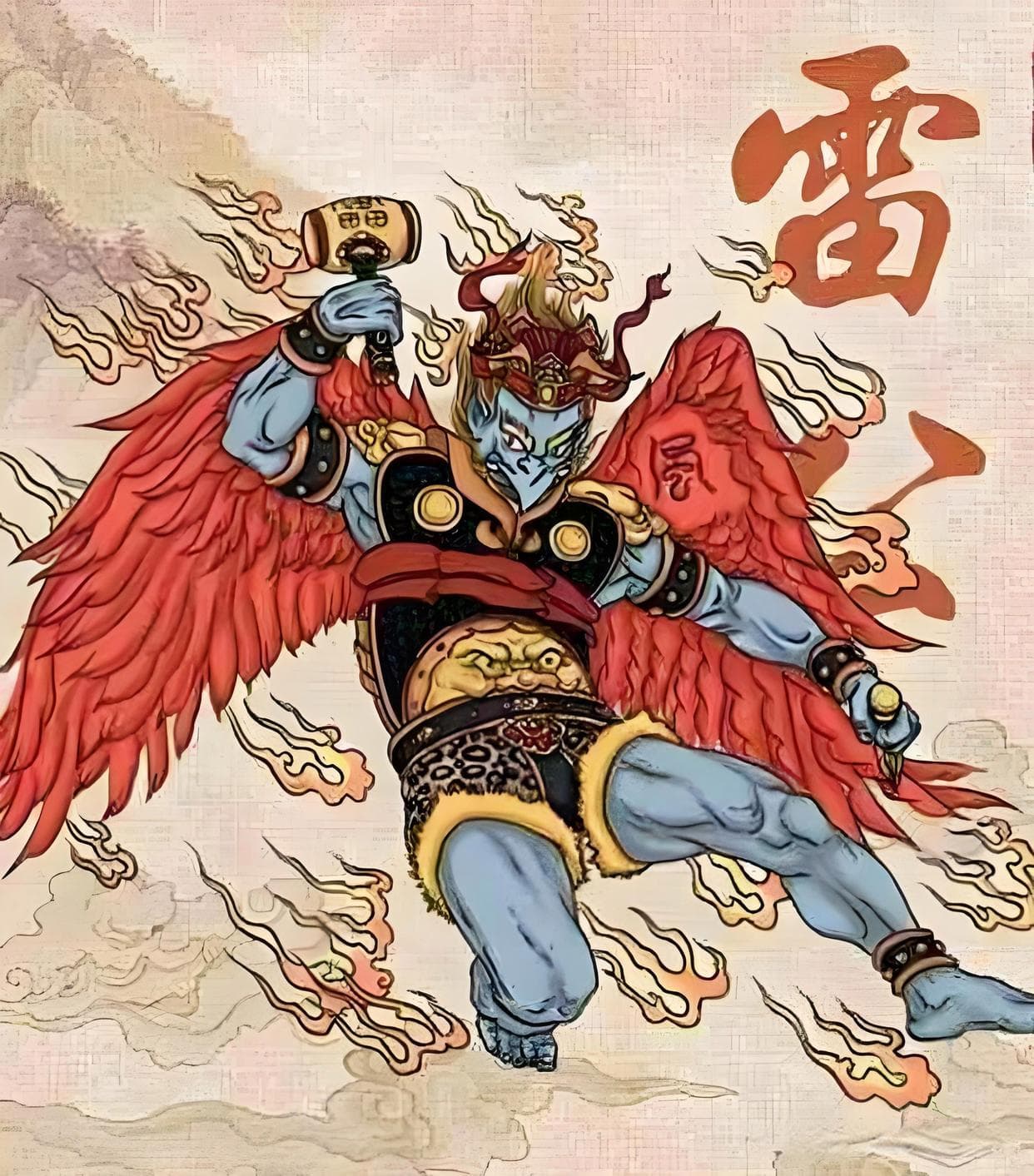 神话传说：中国传统文化中的自然神雷神、风神、火神、水神和山神