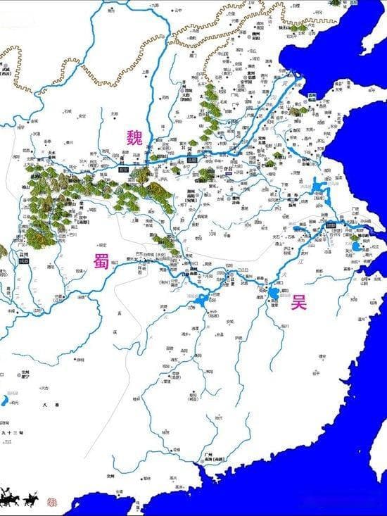 三国分布示意图：曹魏疆域的秘密