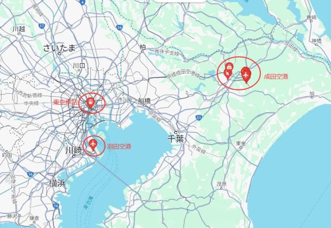 东京两大机场大对比：成田机场 vs 羽田机场